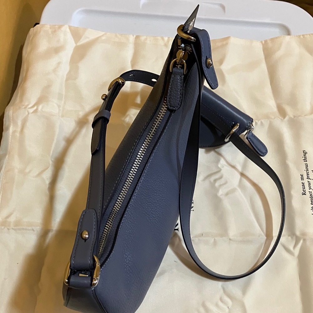 Kate Spade Duo MD Pebble Leather Shldr bag Cunder GRE - Picture 11 of 11